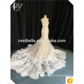 Wholesale Real Photo V Neck Off Shoulder Lace Mermaid Wedding Dresses